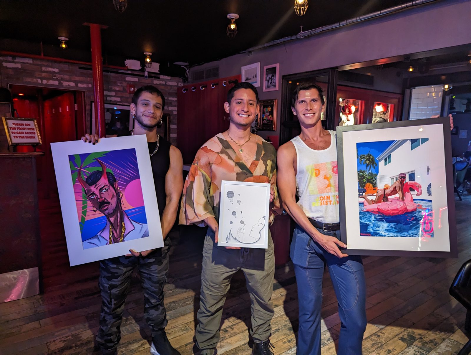 A Queer Easels showcase night at the Gaythering